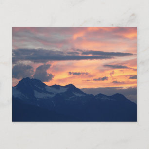 Inside Passage Sunset Postcard