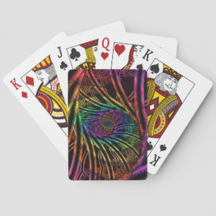 Inside Rainbow Fractal Art Playing Cards