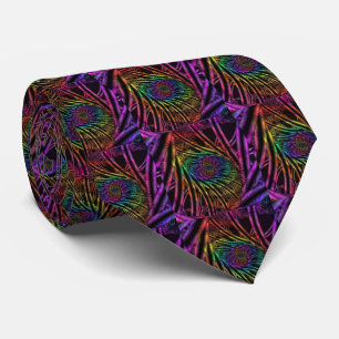 Inside Rainbow Fractal Art Tie