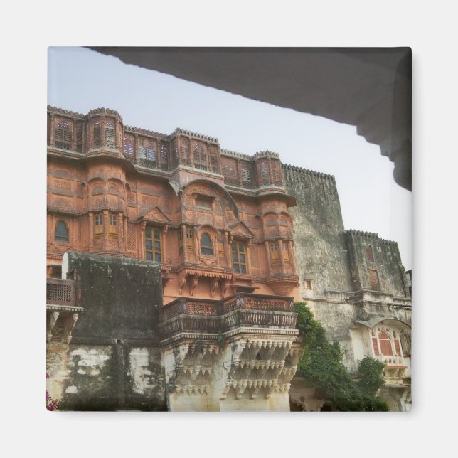 Inside Royal Ghanerao Castle, Rajasthan, India Magnet (Front)