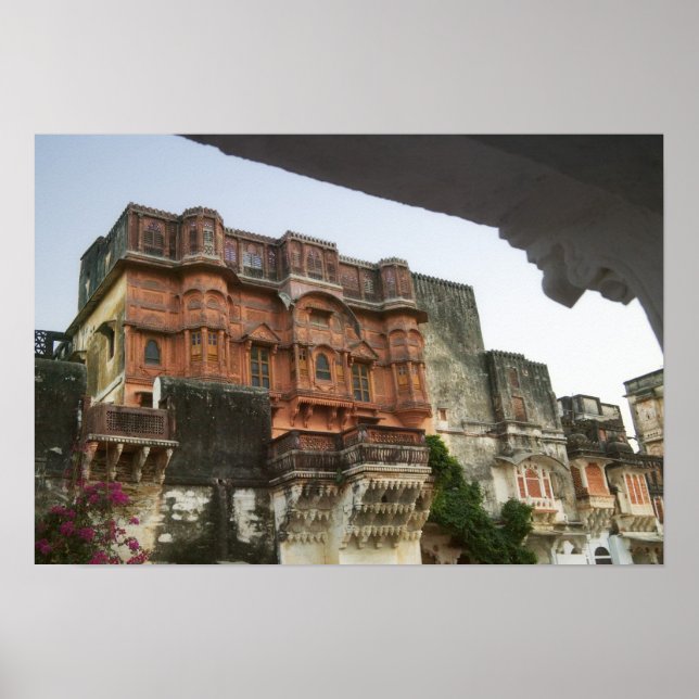 Inside Royal Ghanerao Castle, Rajasthan, India Poster (Front)