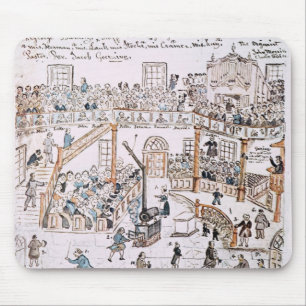 Inside the Old Lutheran Church, York County, 1800 Mouse Pad
