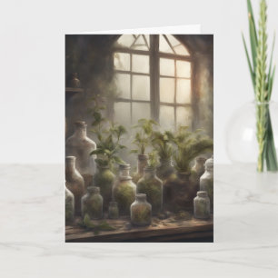 Inside the Old Potting Shed Cottagecore Birthday Card