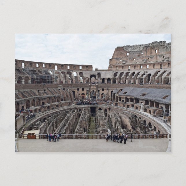 Inside the Roman Colosseo Postcard (Front)