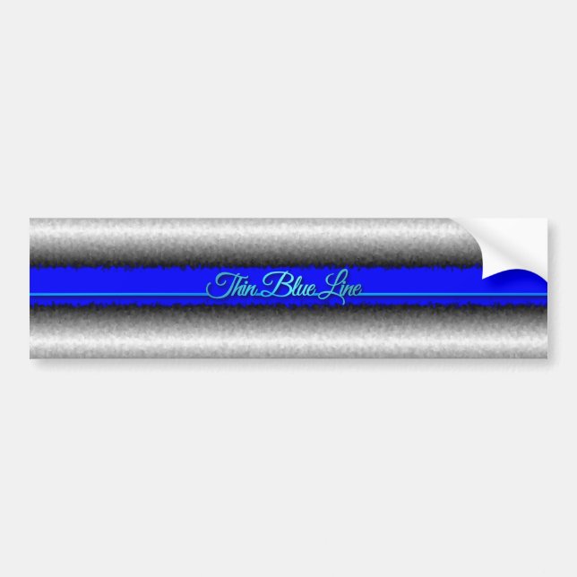 Inside the Thin Blue Line 3D Bumper Sticker (Front)