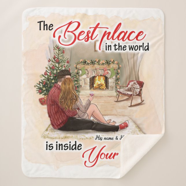 Inside Your Hug Blanket Couple Valentine Gift (Front)