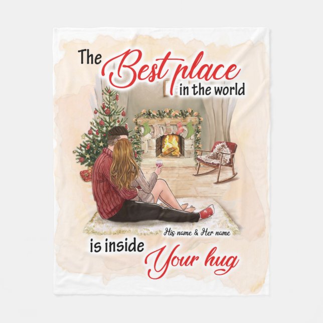 Inside Your Hug Blanket Couple Valentine Gift (Front)