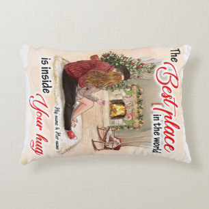 Inside Your Hug Blanket Couple Valentine Gift Decorative Cushion
