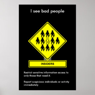 Insiders Security Awareness Poster