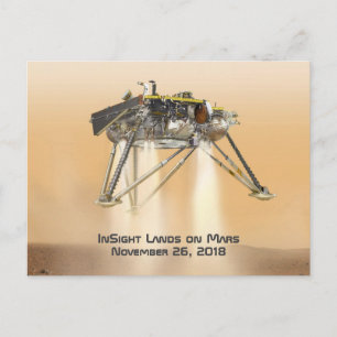 InSight Landing on Mars Postcard