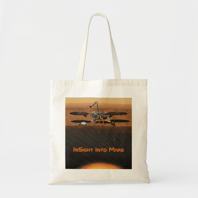 InSight Mars Lander Mission Tote Bag (Front)
