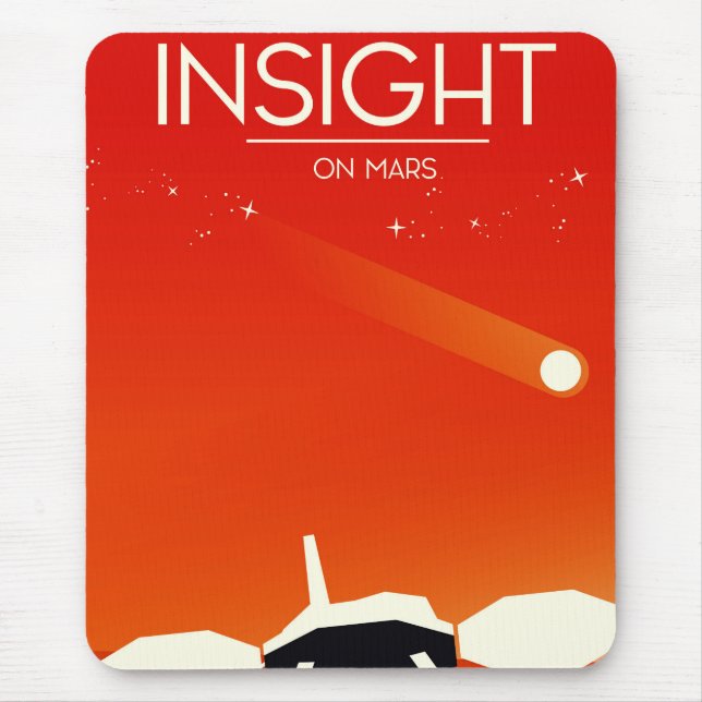 Insight Mars Lander Space Art Mouse Pad (Front)