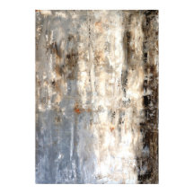 'Insightful' Neutral Abstract Art Poster Print