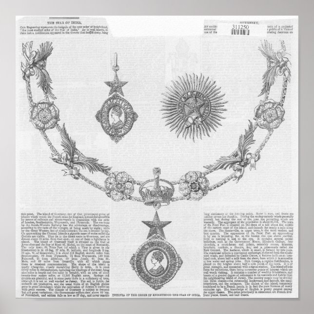 Insignia of the Order of Knighthood Poster (Front)