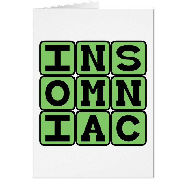 Insomniac, Trouble Sleeping (Front)