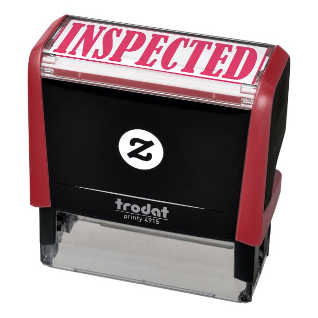 Inspected Business Office Framed Simple Word Self-inking Stamp (Product)