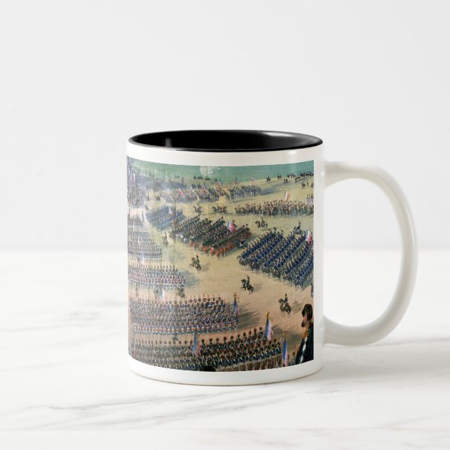 Inspecting the Troops Two-Tone Coffee Mug (Right)