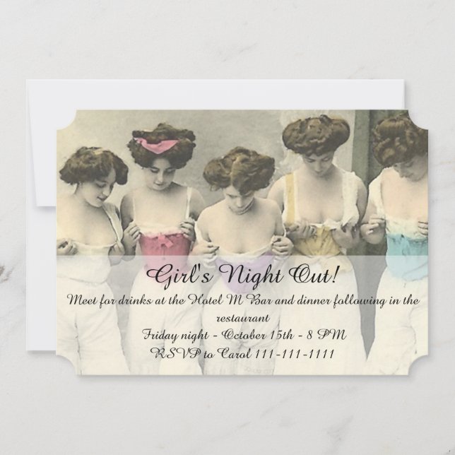 Inspection Girls Night Out Invitation (Front)