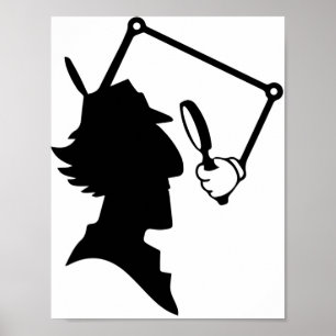 Inspector Gadget silhouette Poster