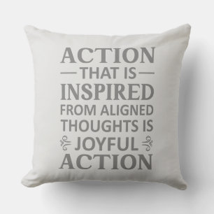 Inspiration and mindfulness cushion