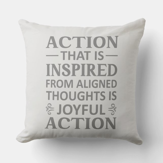 Inspiration and mindfulness cushion (Front)