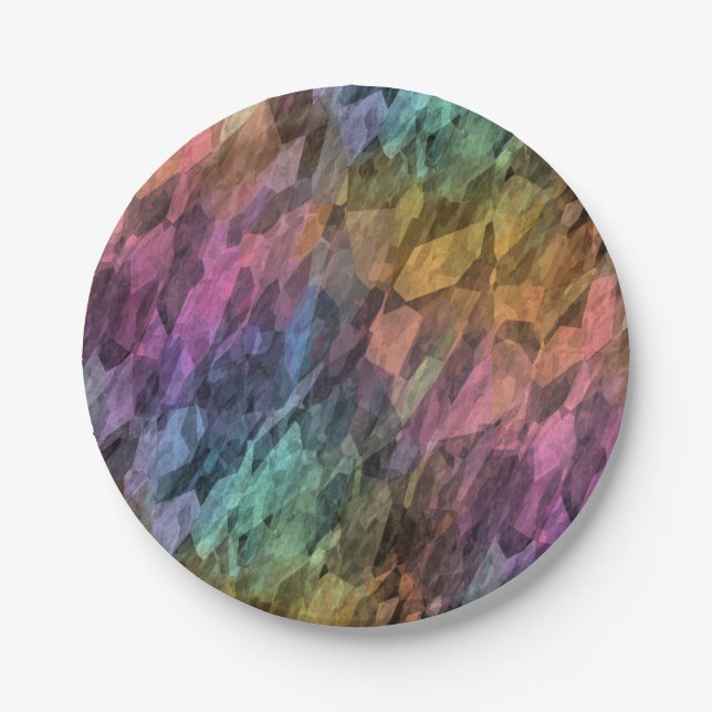 inspiration antechamber - rainbow crystal : paper plate (Front)