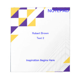 Inspiration begins here. Note pad for all