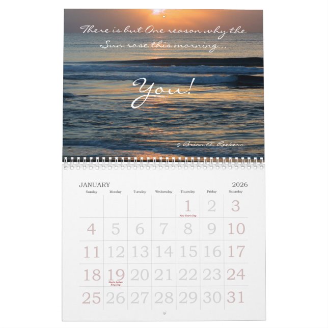 Inspiration! Calendar (Jan 2026)
