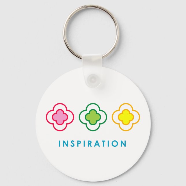 Inspiration (Flowers) Key Ring (Front)