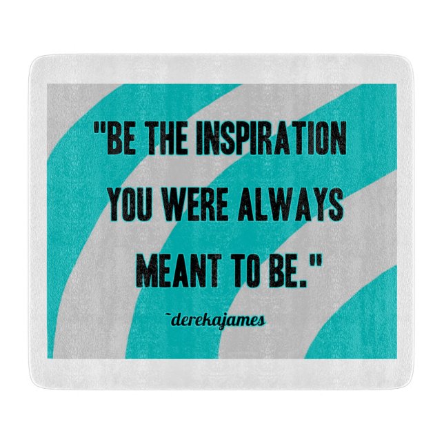 Inspiration Glass Cutting Board (Front)