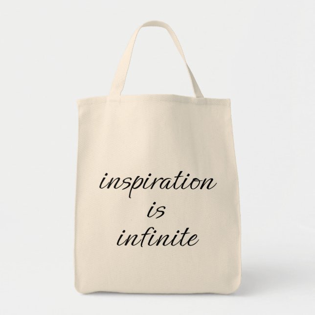 Inspiration Grocery Tote Bag (Front)