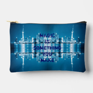 Inspiration hope quote city night background Case- Accessory Pouch