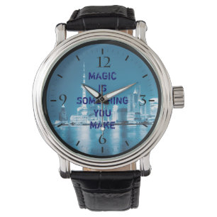 Inspiration hope quote city night background Case- Watch