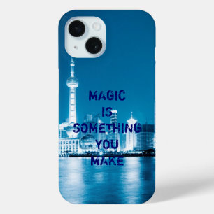 Inspiration hope quote city night iPhone 15 case