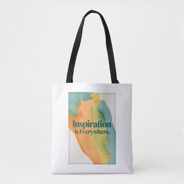 Inspiration Is Everywhere Tote Bag (Front)