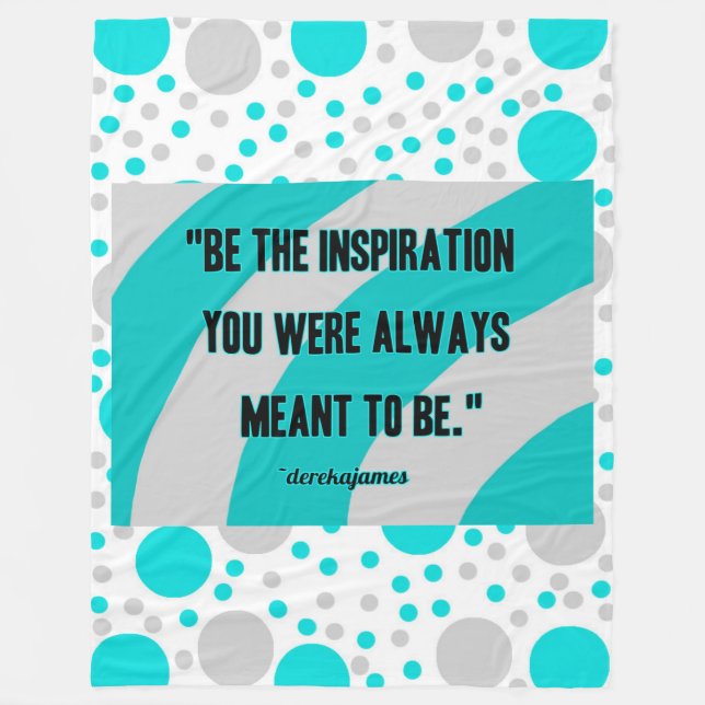 Inspiration Large Cotton Fleece Blanket (Front)