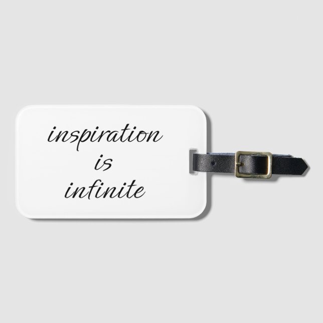Inspiration Luggage Tag (Front Horizontal)