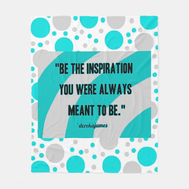 Inspiration Medium Cotton Fleece Blanket (Front)