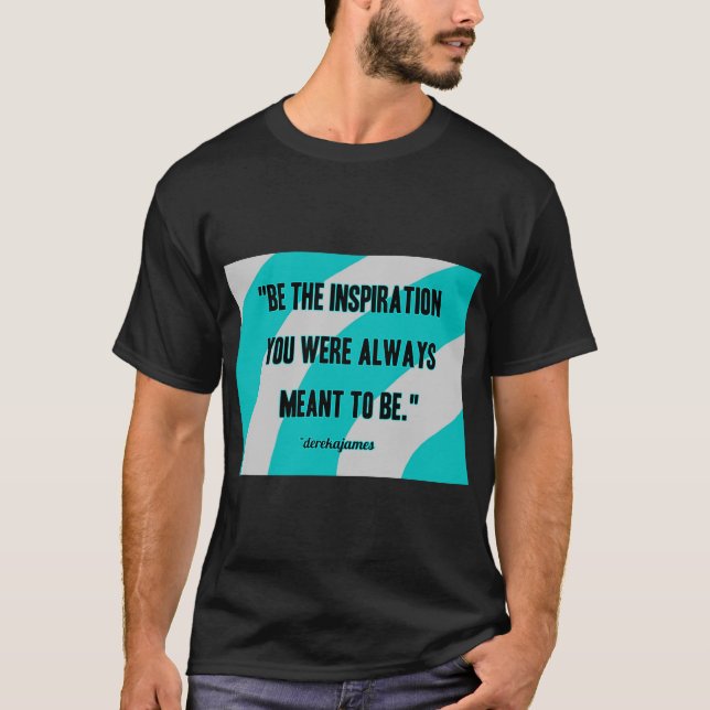 Inspiration Men's Black Basic T Shirt (Front)