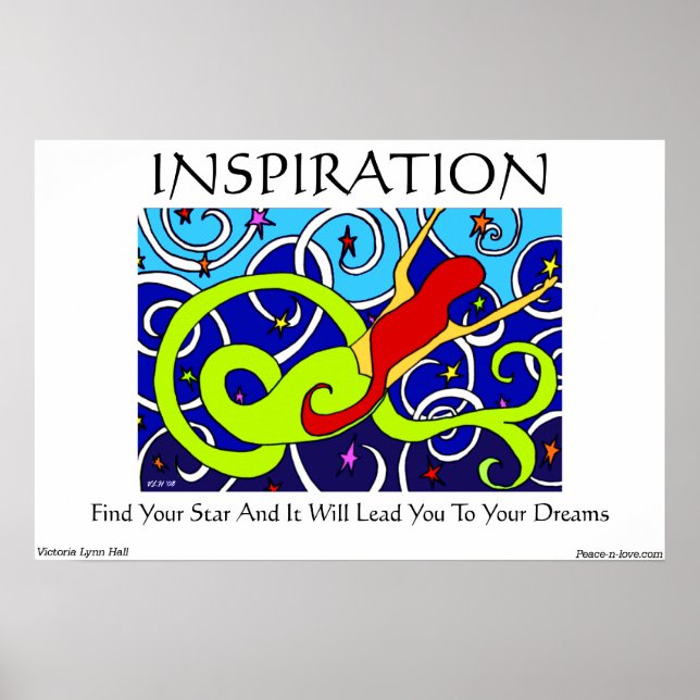 Inspiration Mermaid Art Poster (Front)