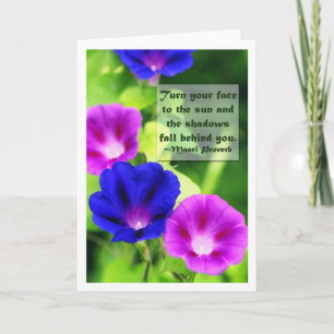 Inspiration - Morning Glories Greeting Card
