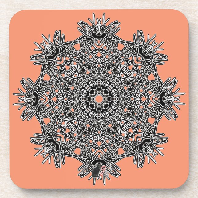 Inspiration Octa Glyph Dusk Coaster (Front)
