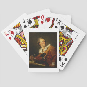 Inspiration (oil on canvas) playing cards
