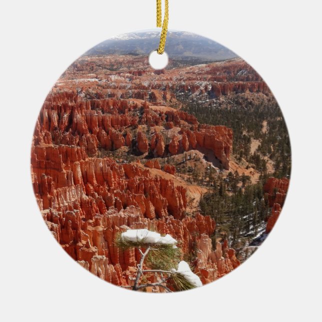 Inspiration Point at Bryce Canyon I Ceramic Ornament (Front)