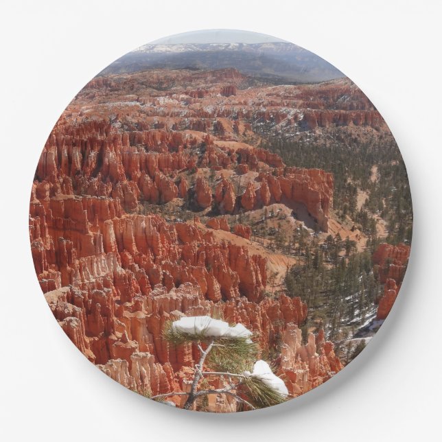 Inspiration Point at Bryce Canyon I Paper Plate (Front)