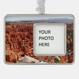 Inspiration Point at Bryce Canyon I Silver Plated Framed Ornament