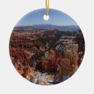 Inspiration Point at Bryce Canyon II Ceramic Ornament