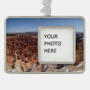 Inspiration Point at Bryce Canyon II Silver Plated Framed Ornament