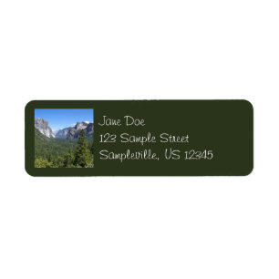 Inspiration Point II at Yosemite National Park Return Address Label