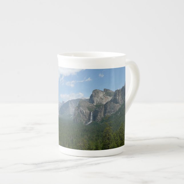 Inspiration Point in Yosemite National Park Bone China Mug (Front Right)